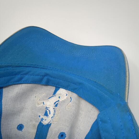 Ferrari Slideback Hat Embroidered Big Horse Logo Blue Adjustable OSFA - Picture 8 of 10